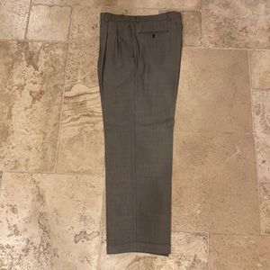 Jos. A. Bank Black/White Checkered Trousers 35-30